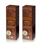 2xPack Sante Organic Caffeine & Acai 2in1 Facial Fluid for Men - 100 ml