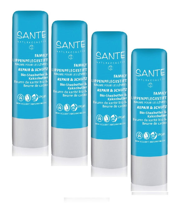 4xPack Sante Family Extra Sensitive Lip Balm Sticks - 18 g