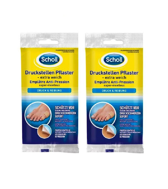 2xPack Scholl Pressure Point Plaster Extra Soft - 2 Pcs