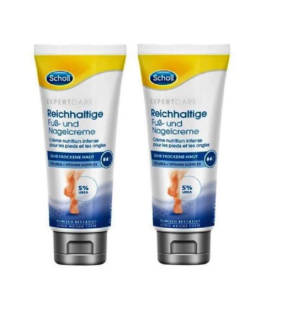 2xPack Scholl ExperCare Rich Foot and Nail Cream - 150 ml