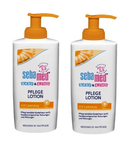 2xPack SEBAMED BABY & KIND CARE LOTION with Calendula - 400 ml