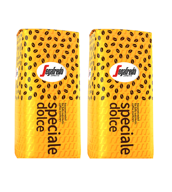 2xPack Segafredo Special Dolce Whole Coffee Beans - 2 Kgs