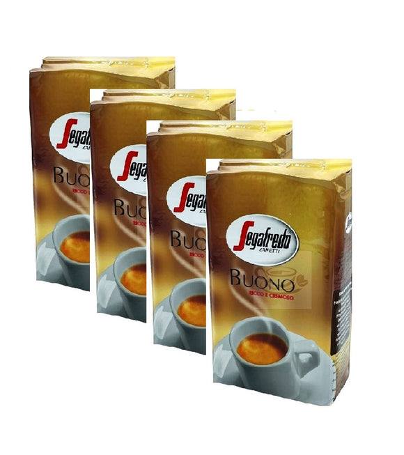 4xPack Segafredo Buono Ground Coffee - 1 Kgs