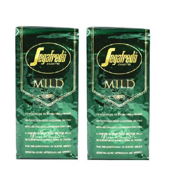 2xPack Segafredo Mild Whole Coffee Beans - 2 Kgs