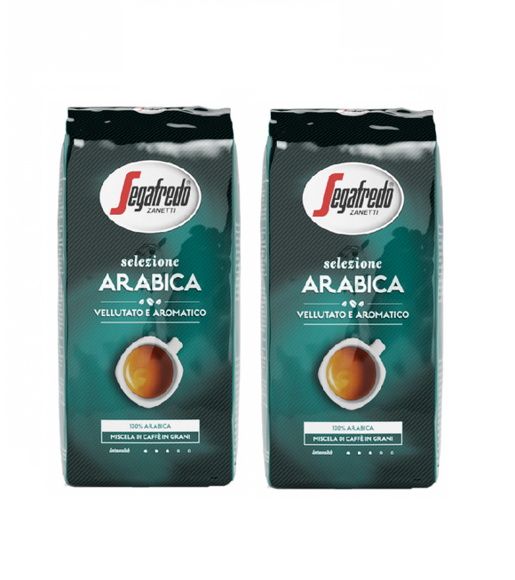 2xPack Segafredo Selezione Arabica Whole Coffee Beans - 2 Kgs
