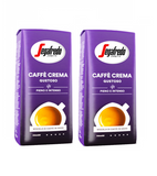 2xPack Segafredo Caffé Crema Gustoso Whole Coffee Beans - 2 Kgs