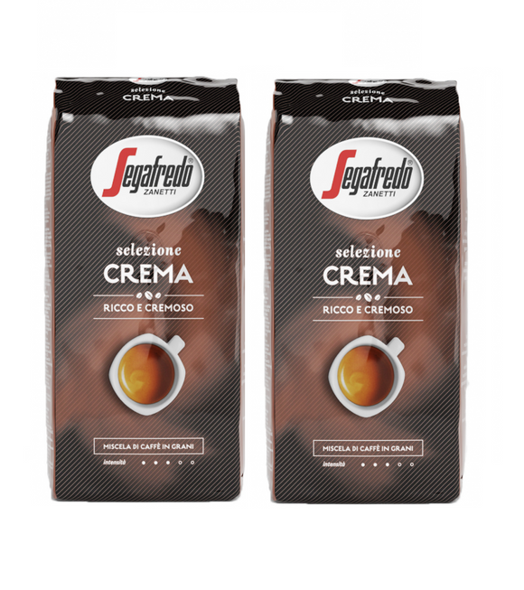 2xPack Segafredo Selezione Crema Whole Coffee Beans - 2 Kgs