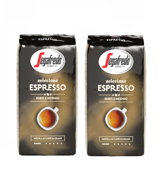 2xPack Segafredo Selezione Espresso Whole Coffee Beans - 2 Kgs