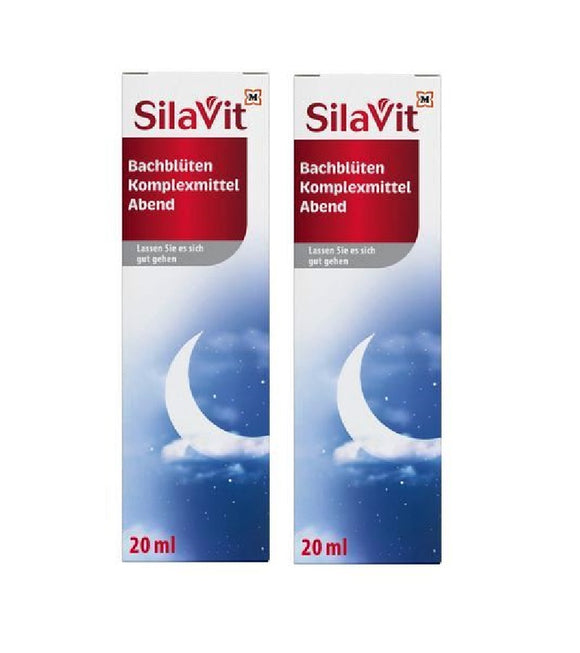 2xPack SilaVit Bach Flower Complex Evening Remedy - 40 ml