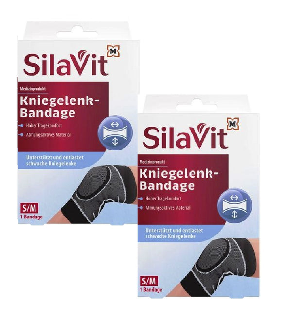 2xPack SilaVit Knee Joint Bandage - Size S to XL