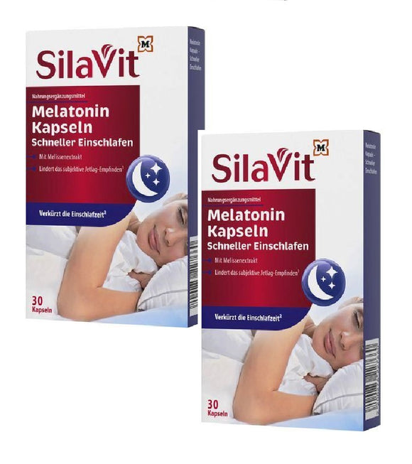 2xPack SilaVit Melatonin Capsules - 60 Pcs