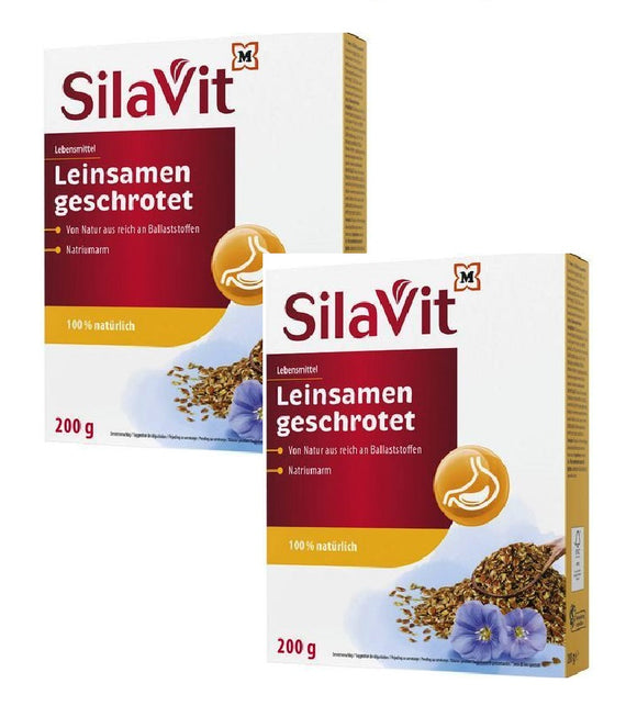 2xPack SilaVit Ground Linseed - 400 g