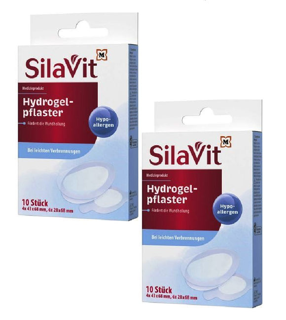 2xPack SilaVit Hydrogel Plaster - 20 Pcs