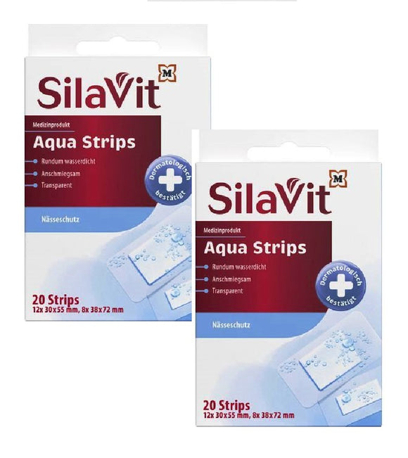2xPack SilaVit Aqua Plaster Strips - 40 Pcs