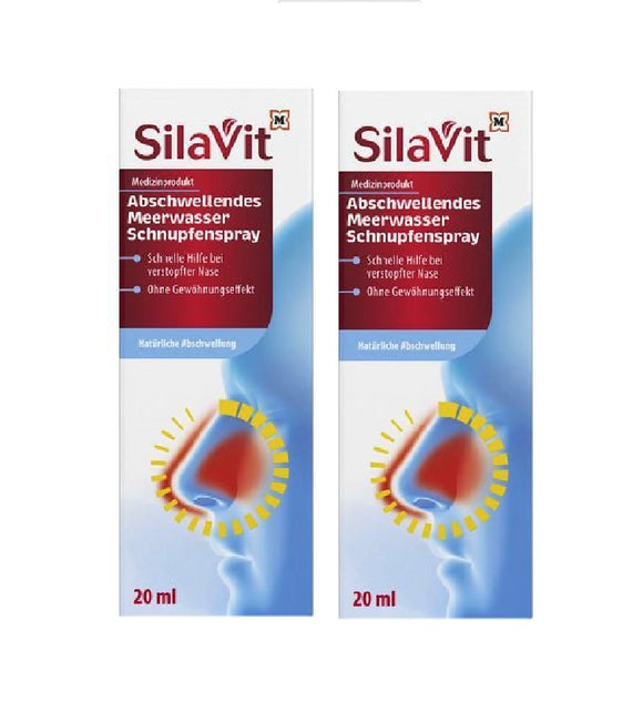 2xPack SilaVit Seawater Cold Spray - 40 ml