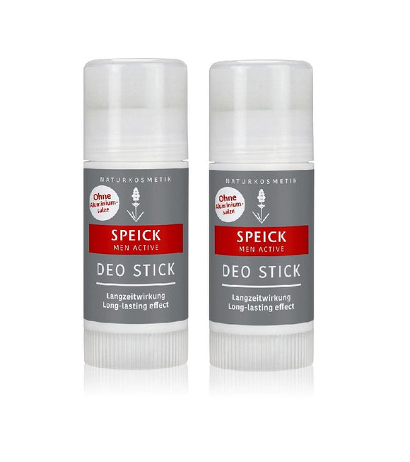 2xPack Speick Men Active Deodorant Stick - 80 ml