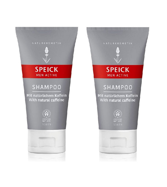 2xPack Speick Men Active Hair Shampoo - 300 ml