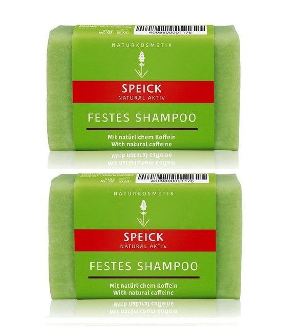 2xPack Speick Natural Aktiv Solid shampoo with Caffeine - 120 g