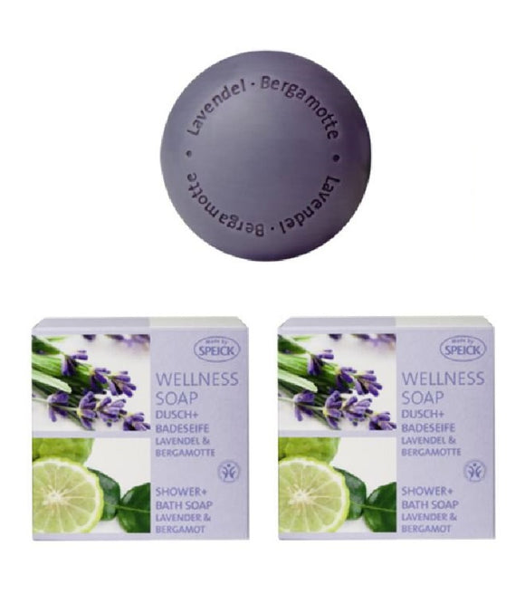 2xPack Speick Shower+Bath Lavender & Bergamot Wellness Soaps - 400 g