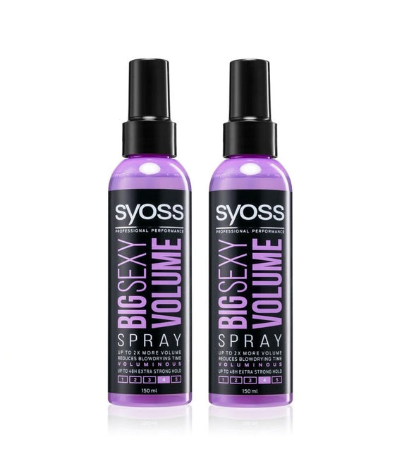 2xPack Syoss Big Sexy Volume Hair Spray for Blow-Drying - 300 ml