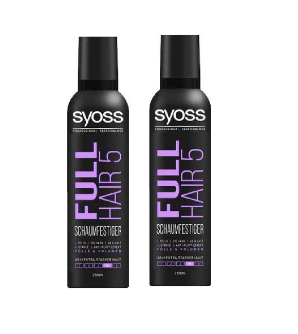 2xPack Syoss Full Hair 5 for Extra Strong Fixation - 500 ml
