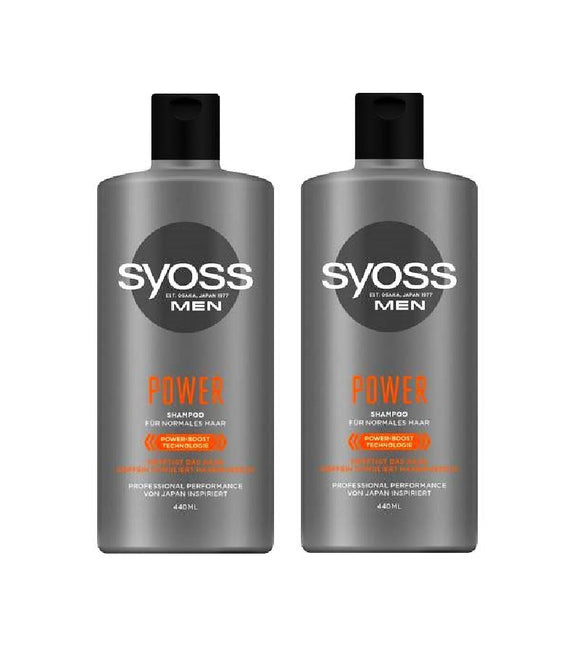 2xPack Syoss Men Power Shampoo - 880 ml