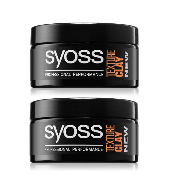 2xPack Syoss Texture Styling Clay with Extra Strong Fixation - 200 ml