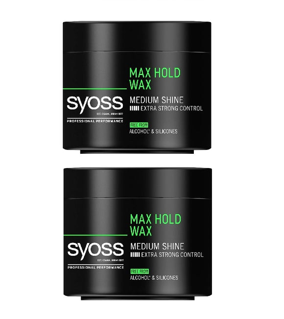 2xPack Syoss Professional Performance Max Hold Power Wax - 300 ml