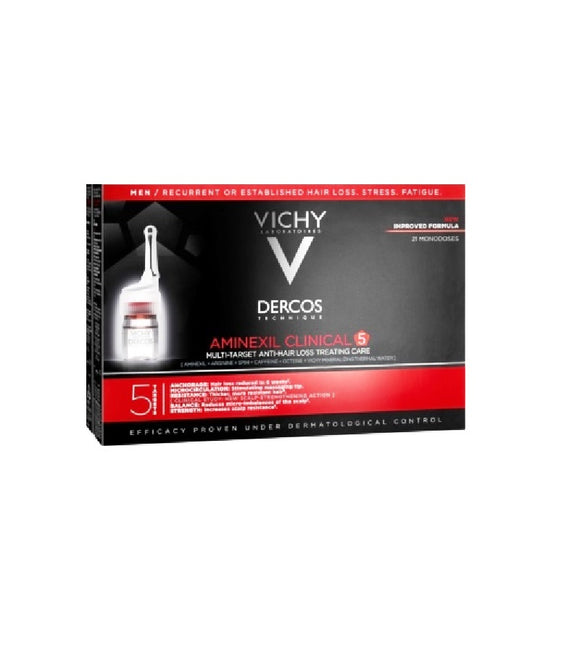 VICHY Dercos Aminexil Clinical 5 - Men Hair Serum - 126 ml