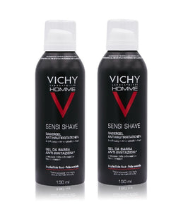 2xPack VICHY Homme Anti-Skin Irritation Shaving Gel - 400 ml