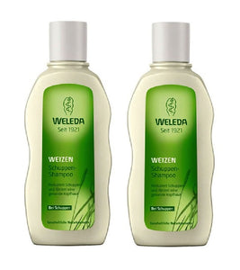 2xPack WELEDA Hair Care - Wheat Shampoo for Dandruff - 380 ml