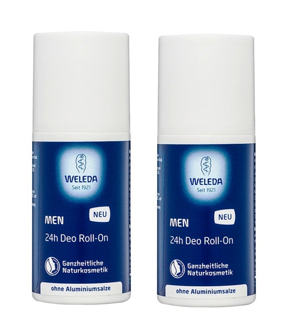 2xPack WELEDA Men Deodorant W/Out Aluminum or Salts 24 hours - 50 ml