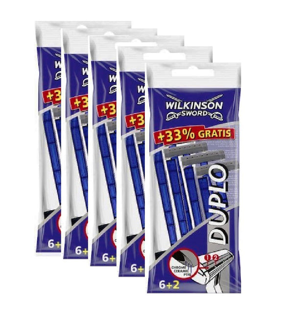 5xPack WILKINSON Duplo Disposable Razors - 40 Pcs