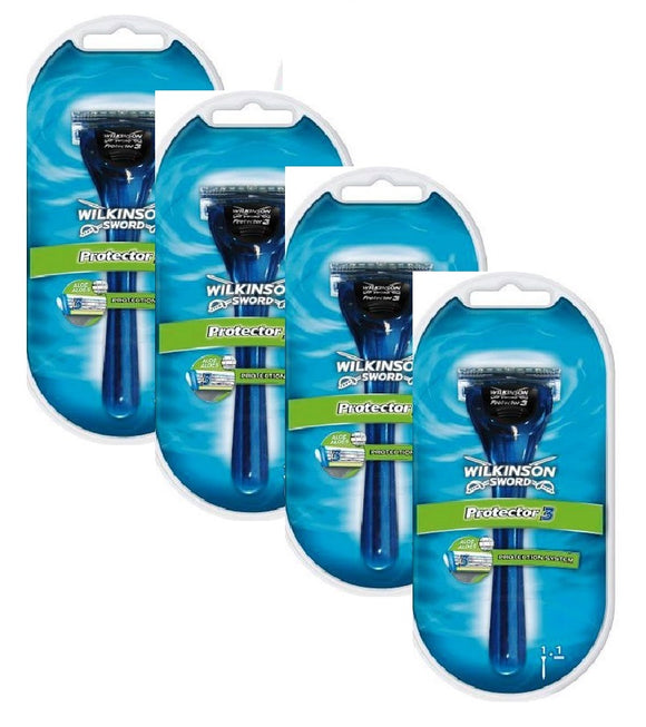 4xPack WILKINSON Sword Protector 3 Safety Razors – Eurodeal.shop